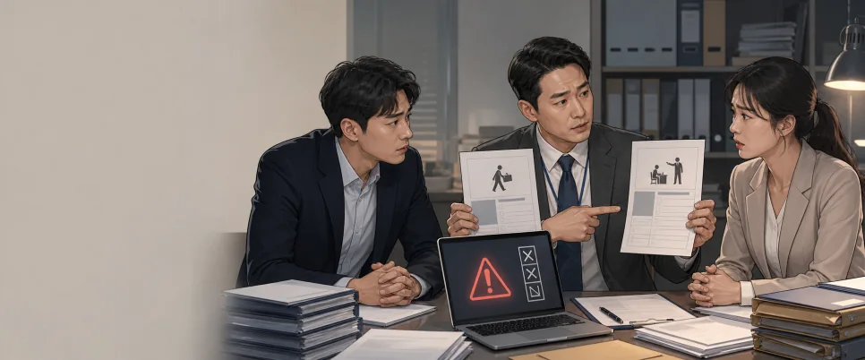 상실 사유를 실제와 다르게 신고하면 회사도 책임을 진다는 설명