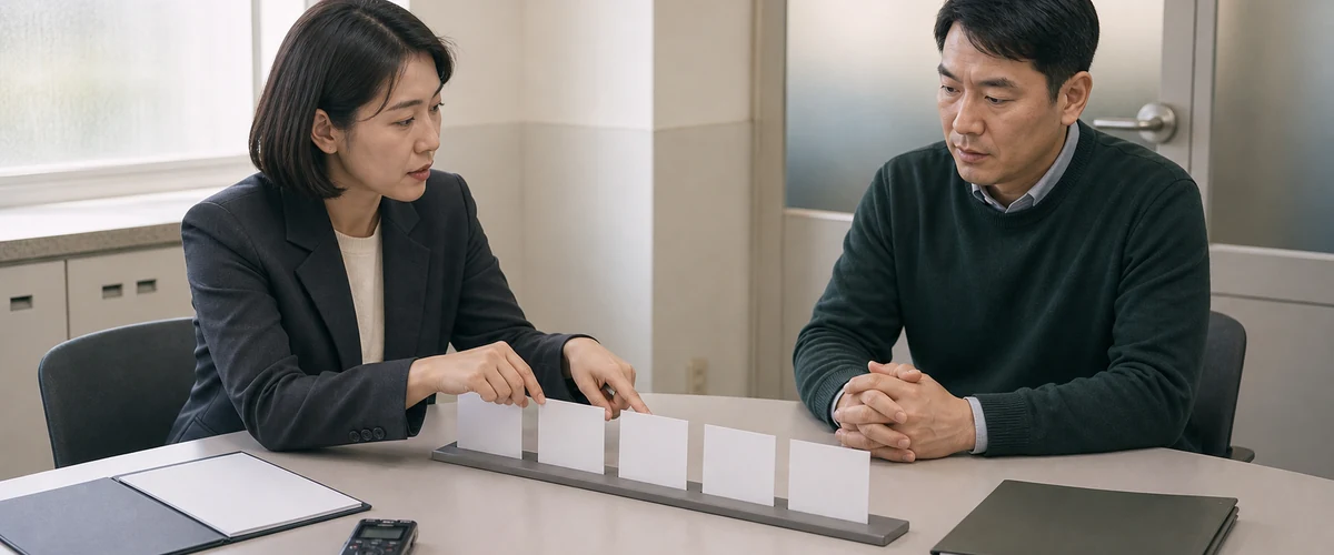 여기서 쟁점이 정해집니다